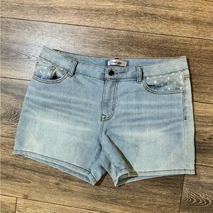 Refuge Light Blue Denim Shorts